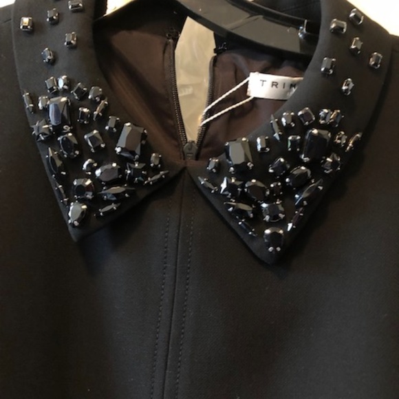 Trina Turk Marta Collared Stretch Crepe Dress Sz 8 - Picture 4 of 4